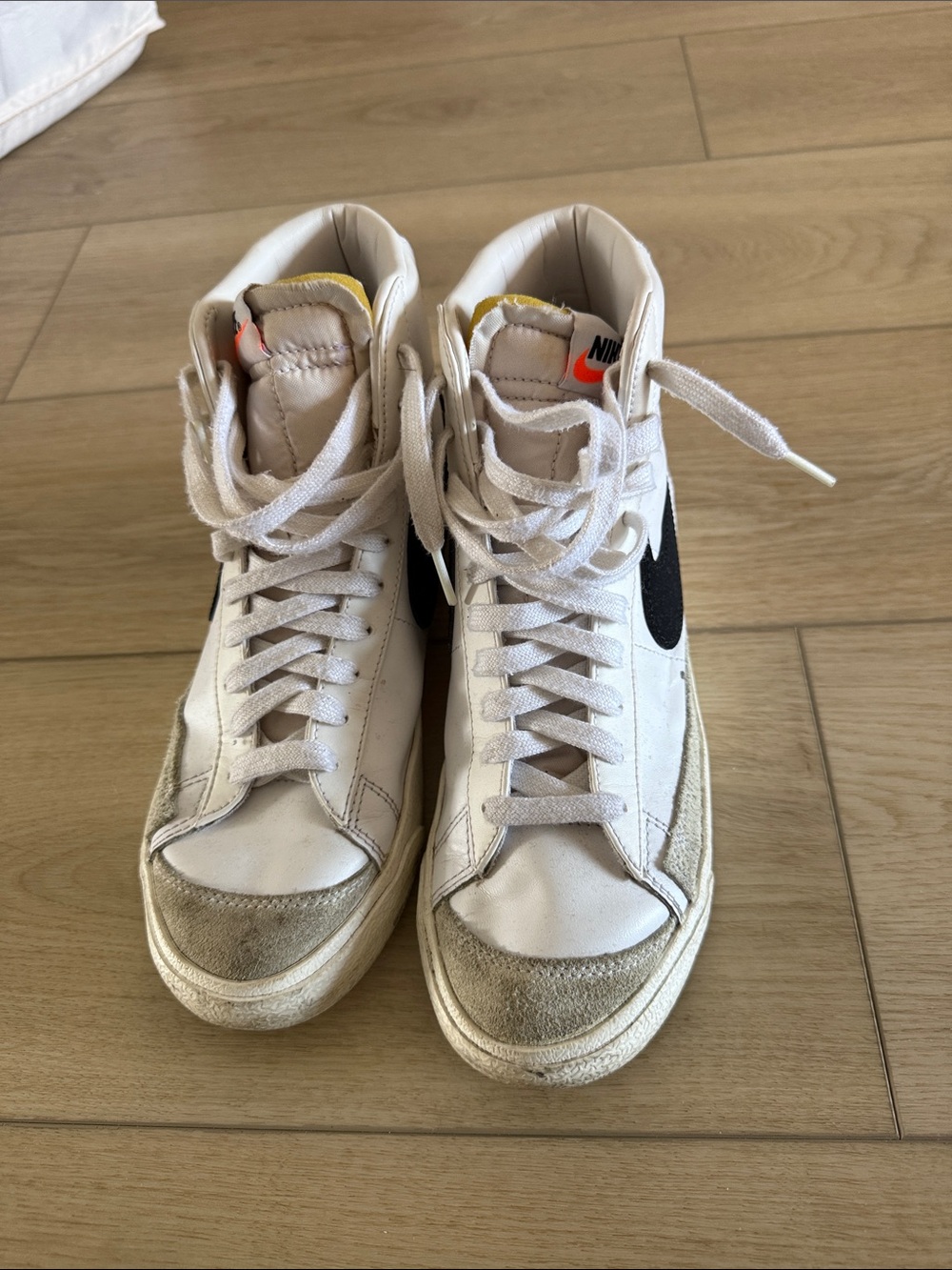 Nike Blazer Mid 77’ White and Black High-Top Sneakers